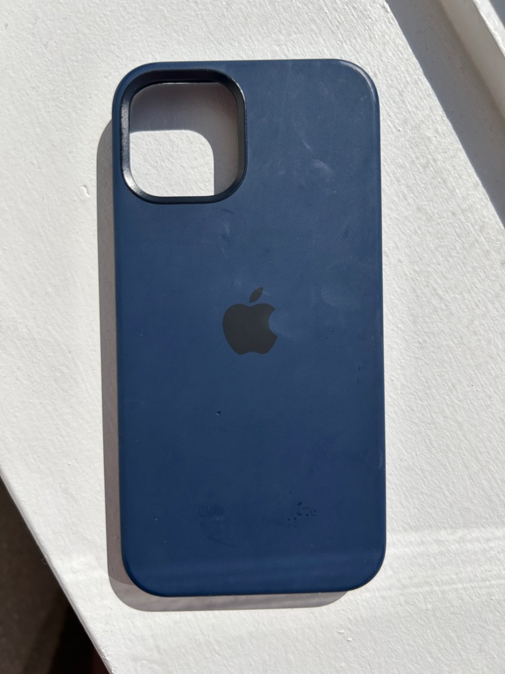 Apple Silicone iPhone Case - Deep Blue